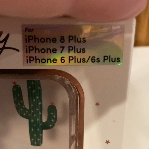 NWT Green Cactus iPhone Case with Clear Base - 6/7/8 Plus - Picture 2 of 11